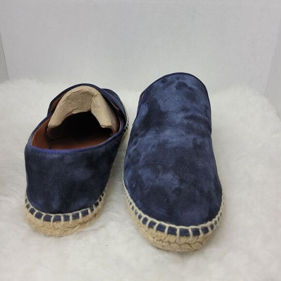 Aquatalia Felipe Blue Canvas Mens Espadrille Shoes Size 8 main image 10